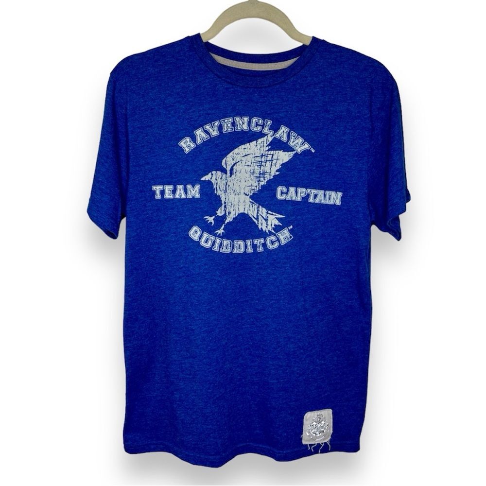 Universal Studios Harry Potter Ravenclaw Quidditch Team Captain Blue Shirt Small